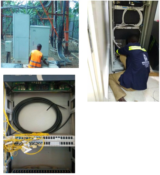 ZDFO, dielectric drop fiber optic cable deployed in Uganda